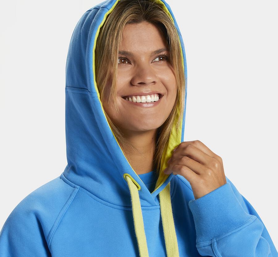 Hoka One One Womens Hoodie - Bondi - Blue - DZXN69804